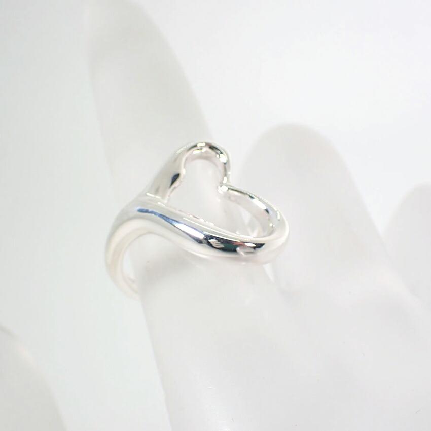 [Used] TIFFANY 925 Open Heart Ring / Size 8 / G455-24