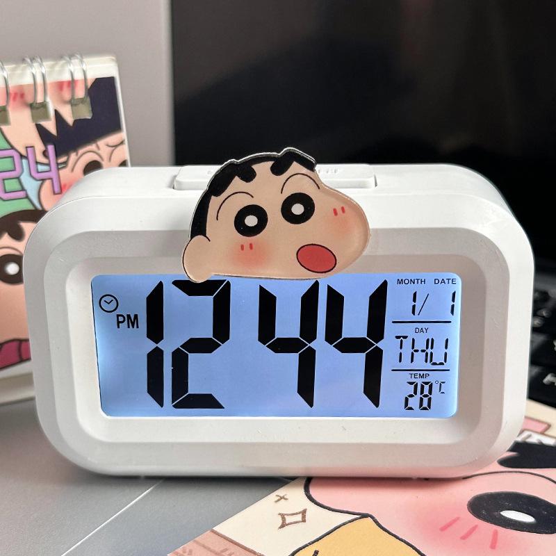 Luminous Cute Beaver Alarm Clock - Multifunctional Silent Desktop Clock with Timer for Dorms and Bedside.