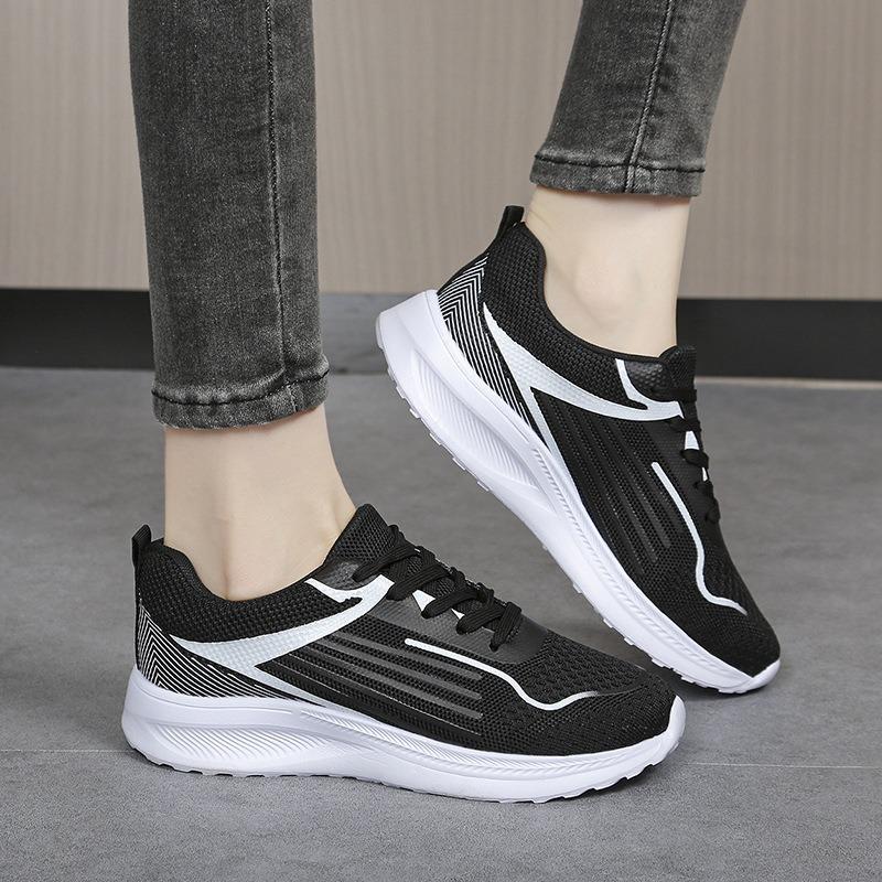 Women's Summer Breathable Mesh Lightweight Soft-Soled Casual Running Shoes, Comfortable Sports Footwear.