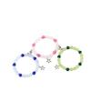 Festive Gifts Colorful Natural Stone Beaded Bracelet Set With Star Charms Sweet Fashion Jewelry For Women Daily Wear Gift
