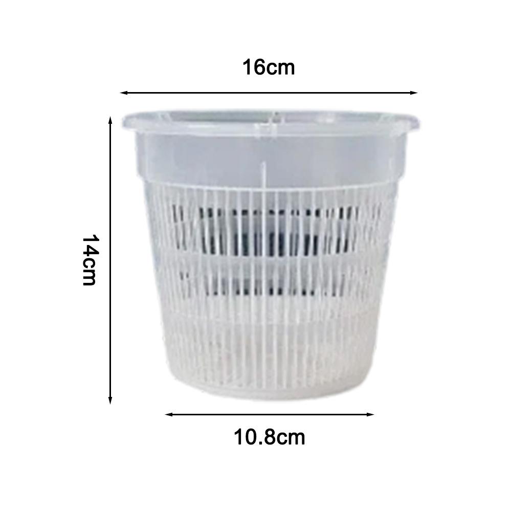 Transparent Orchid Flower Pot Clear Orchid Pot Built-in Drainage Holes Monitor Root Growth For Repotting Orchids