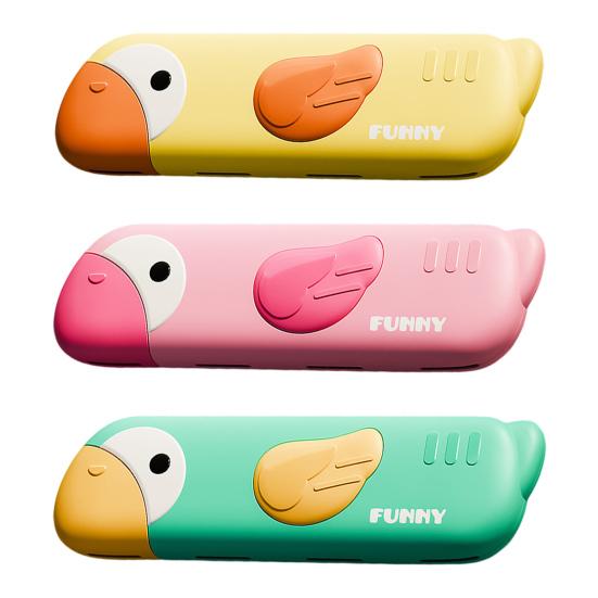 Cartoon Bird Elephant Kids Harmonica 16-Holes Lung Capacity Improvement Mouth Organ Boys Girls Beginner Educational Musical Instruments Toy