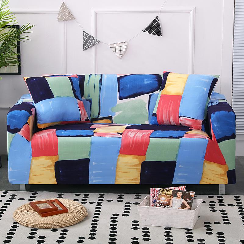 Geometric Sofa Slipcovers Elastic Sofa Covers for Living Room funda sofa Chair Couch Cover Sofa Towel Home Decor 1/2/3/4-seater