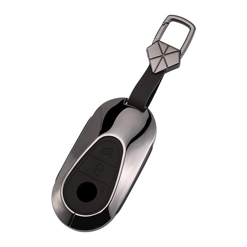Mercedes Key Case for C-Class, S-Class, GLC, and Maybach - Suitable for Men and Women, Metal Key Shell for C200L, GLC300, C260L