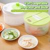 Household Salad Dryer Salad Spinner Vegetable Dehydrator Multi-Function Absorbent Basket Manual Vegetable Dryer Kitchen