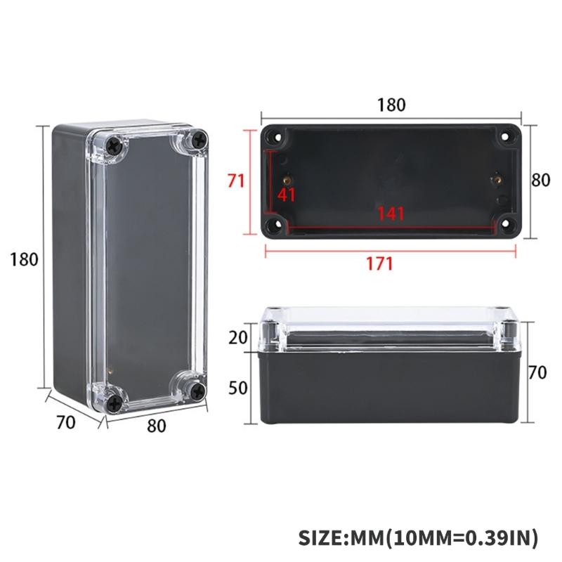 Dustproof Electrical Project Box Waterproof Electrical Enclosure Outdoor Waterproof Junction Box for Monitoring Systems