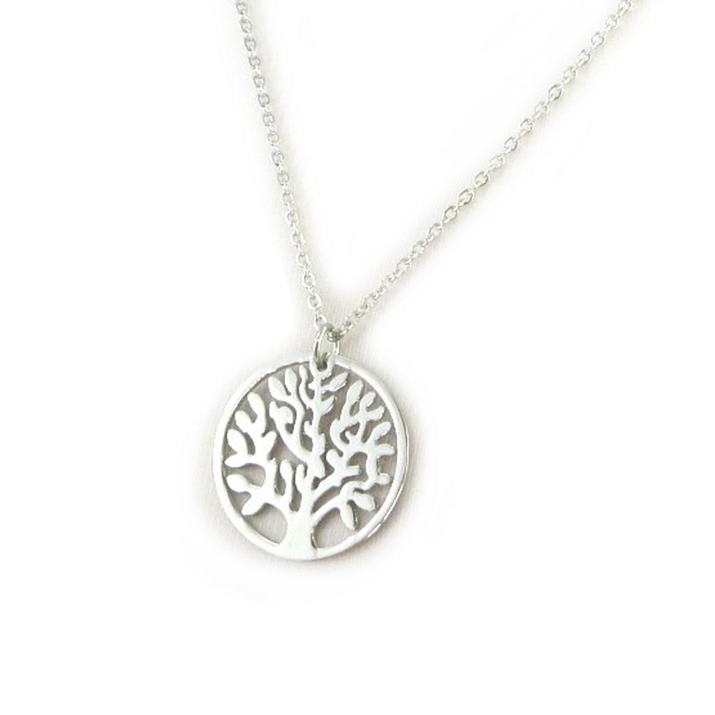 Les Trésors De Lily [M8836] - Silberne 'Lebensbaum'-Stahlkette - 22 mm