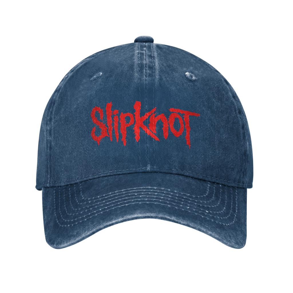 SlipknotsLogo Baseball Caps Vintage Distressed Denim Sun Cap Unisex Women Outdoor Running Golf Unstructured Soft Caps Hat