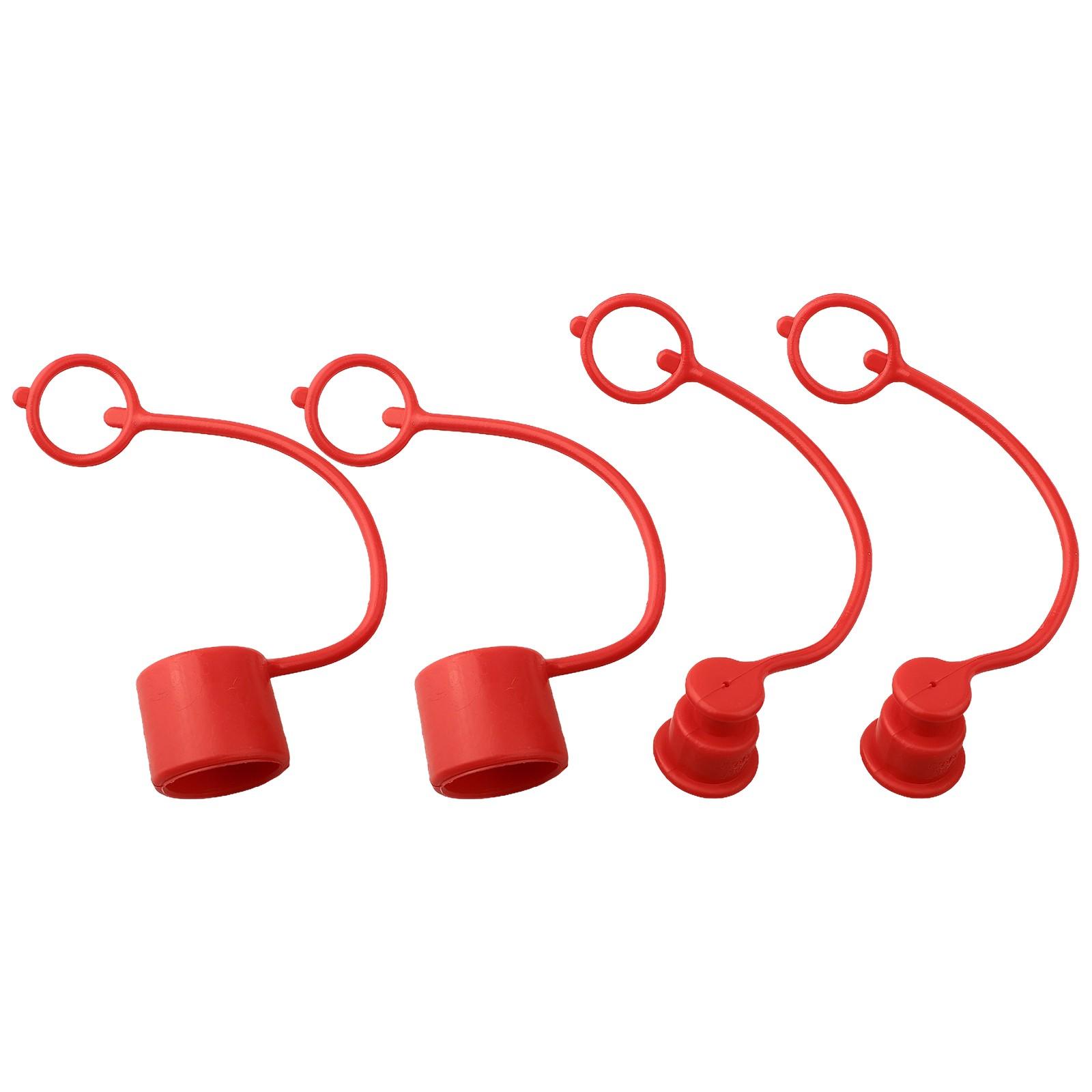 

Пилозахисні кришки для гідравлічної муфти 2 комплекти для швидкороз’ємних з’єднань з плоскою поверхнею 1/4