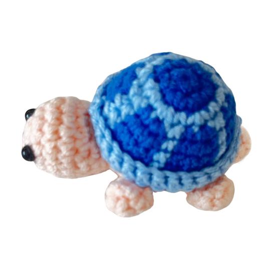 Crochet Turtle Handmade Mini Turtle Keychain Charm Cute Tortoise Doll Pendant Keyring Backpack Charm Gift for Girls Sister