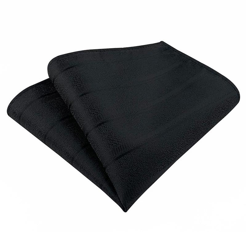Herren Gestreiftes Polyester Seide Business Einstecktuch