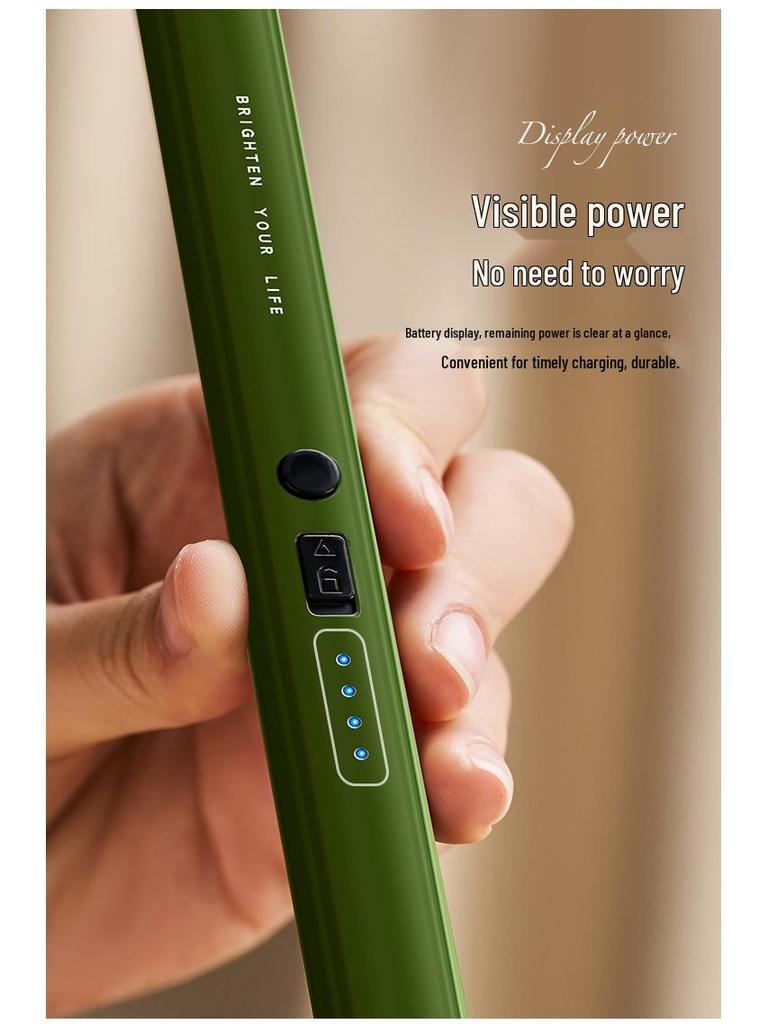 Aroma Candle Electronic Rechargeable Long-Handle Lighter with Type-C Ignition Stick