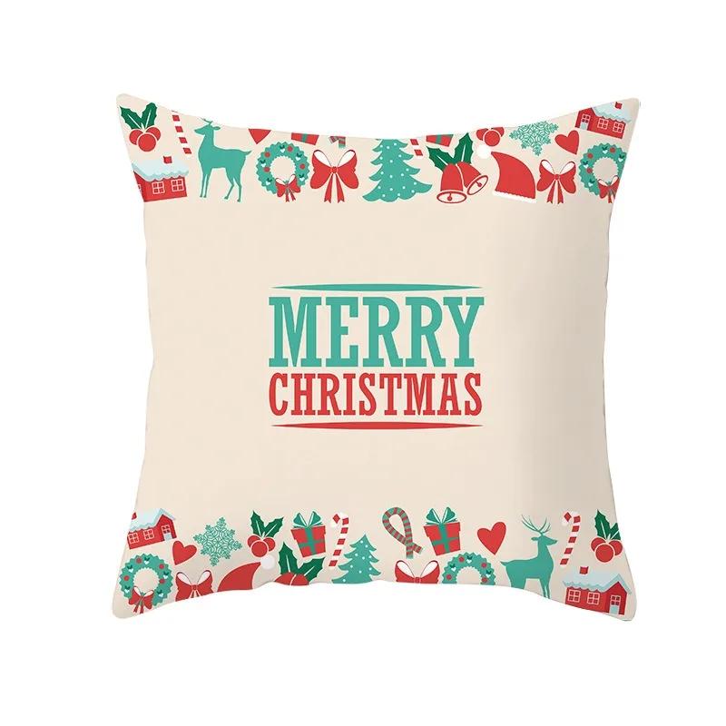 Christmas Tree Pattern Fashion Pillow Office Seat Cushion Cover Christmas Cover Luxury Home Decor