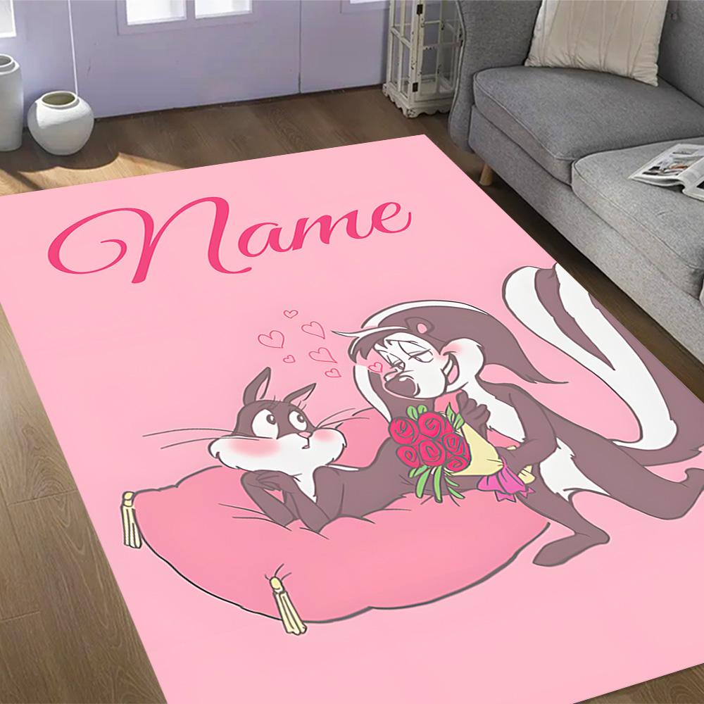 Looney Road Runner Adventure Customize Your Name Carpet Suitable for Decorate room Living Rooms Foyer Dormitory Anti-slip Rug Office home decor Spirit