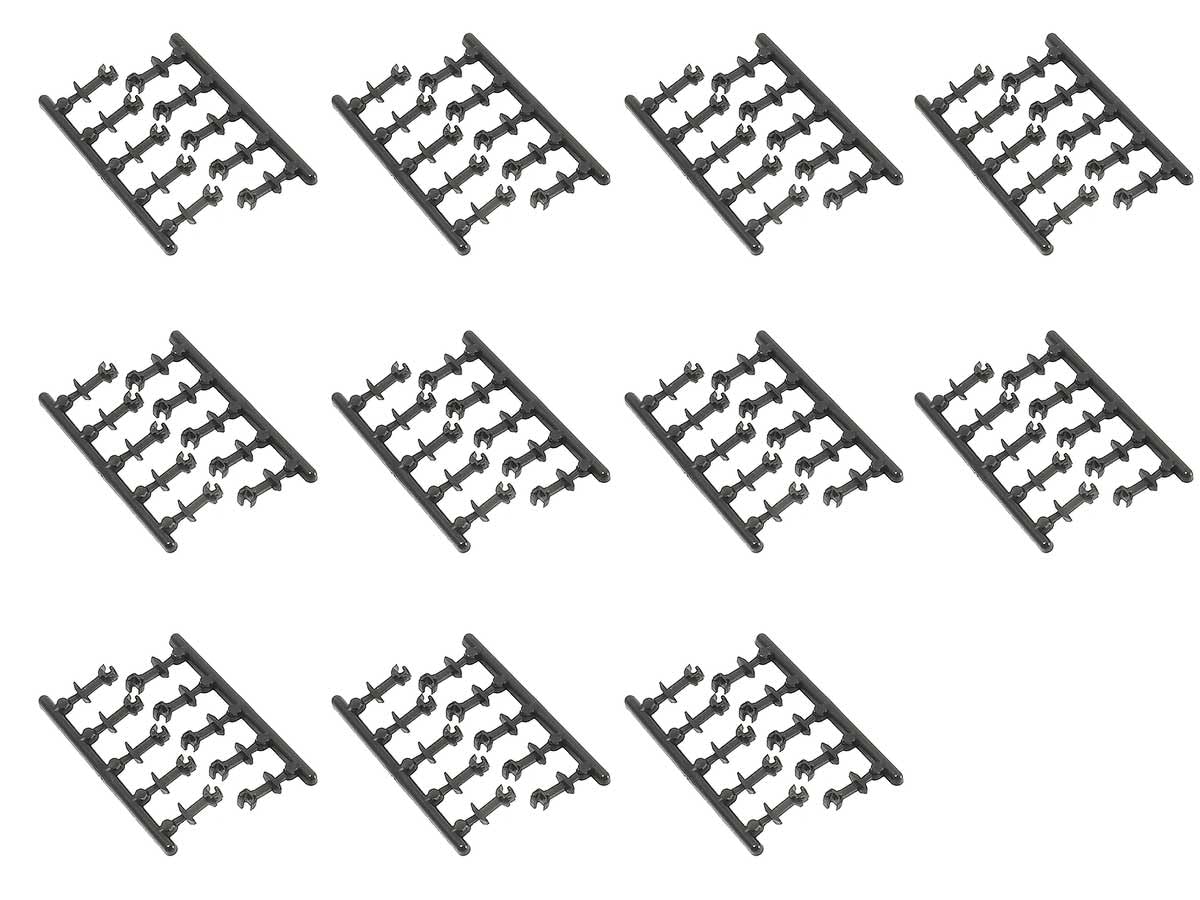 

Greenmax N Gauge Knuckle Couplers, Value Pack (Medium, Black, 110 Pieces), Model Railroad Supplies, 8900