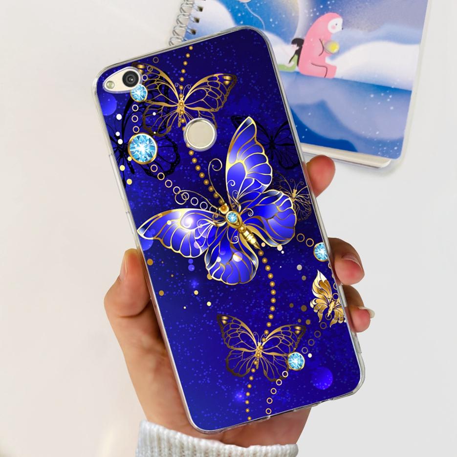 For Huawei P8 Lite 2017 Case Honor 8 Lite Luxury Painted Cover Clear Silicone Soft TPU Phone Case For Huawei GR3 2017 Back Cover