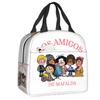 Custom Manga Mafalda Quino Cartoon Thermal Insulated Lunch Bag Women Portable Lunch Container Camping Travel Storage Food Box