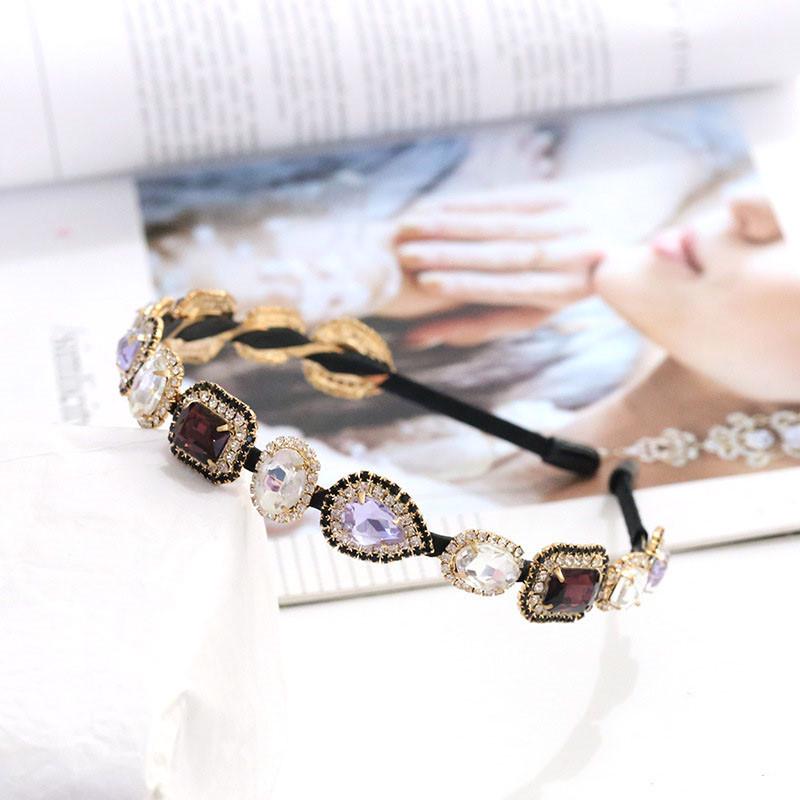 Buy Women Hair Gems Band Ladies Girl Headwear Pearl Diamond Headband at