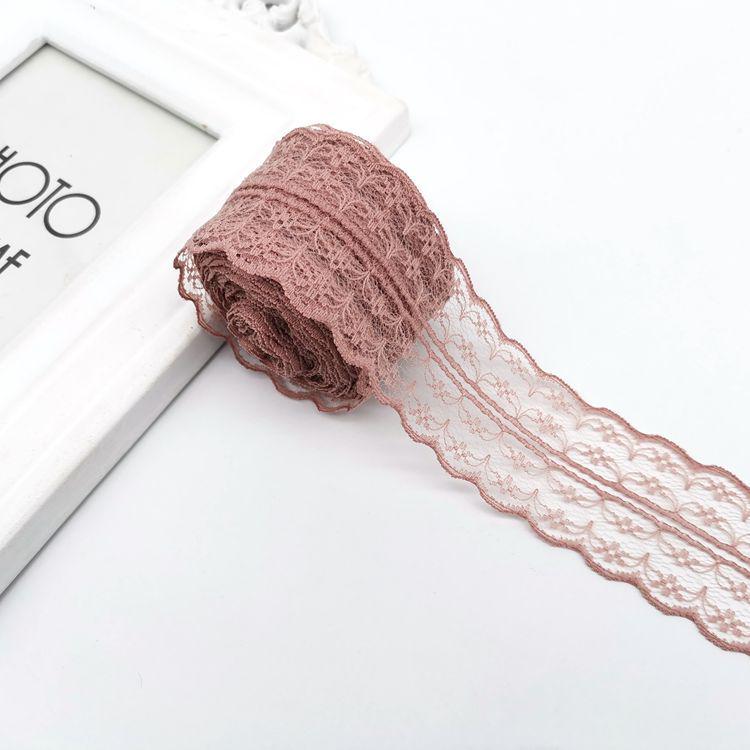 10Meters/Roll 43mm Lace Ribbon Handmade Material DIY Apparel Sewing Fabric Blue Purple Green Pink Red Black White Lace Trimming