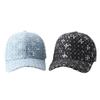 Fashion Sequined Baseball Cap Cowgirl Ripped Bend Cap