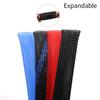 1/5/10M High Density PET Braided Expandable Sleeve 2 4 6 8 10 12 14 16 20 25 30 40 50 60mm Wire Wrap Insulated Protector Sheath