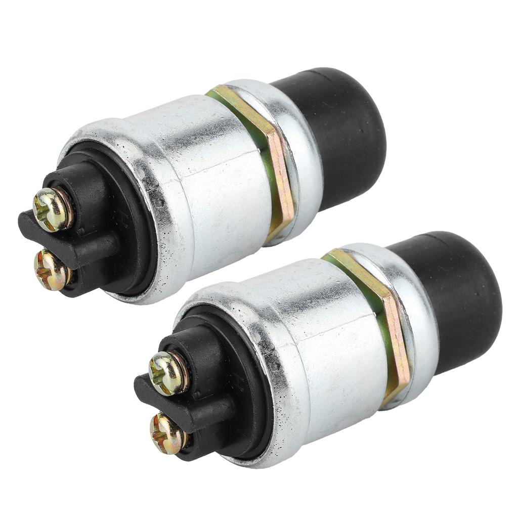 2Pcs Horn Engine Start Switch SPST Push Button Starter Waterproof 50A 12V for Car Boat