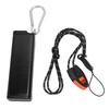 Portable Metal Storage Container Aluminum Alloy Outdoor Airtight Storage Box with Whistle Lanyard fo