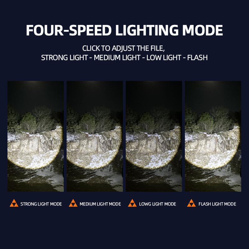 Flashlight LED strong light ultra bright high-power long-range rechargeable mini pocket portable small outdoor light