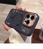 Matte Magnetic Case for iPhone 16/15/14/13/12 Pro Max - Magsafe Wireless Charging Cover with Frosted Back & Metal Lens Frame