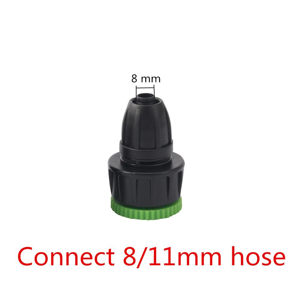 Garden Irrigation System 1/2" To 3/4" Female European Standard Thread Locked Connector DN16 Pipe 8/11mm 4/7mm Hose Splitters