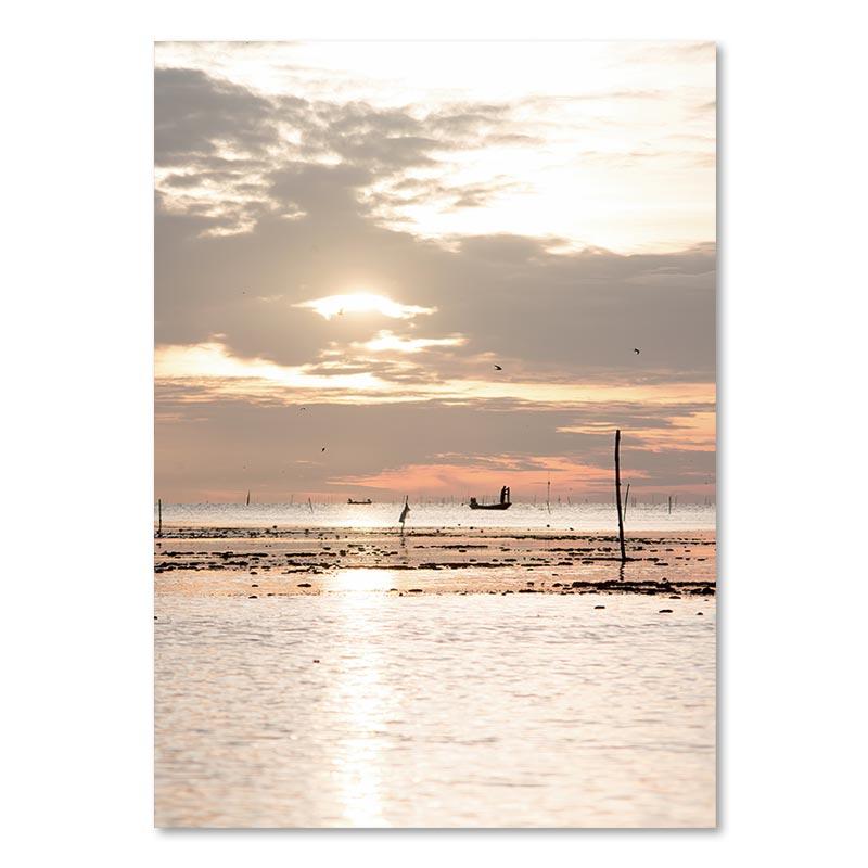 

Бежевый пейзаж настенное искусство постер велосипед воздушный шар фотографии орхидея одуванчик холст картина скандинавские принты спальня домашний декор 30x40cm No Frame