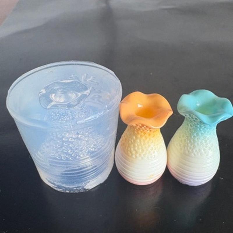 Silikon-Bastelform Perfekt zur Herstellung von Miniaturvasen Geeignet für Bastelprojekte Puppenhäuser Ornamente und Schmuck