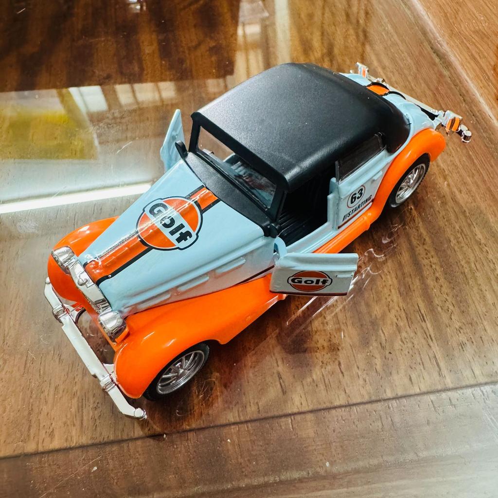 Classic Bay Vintage Vintage Car Alloy Power Toy Car Model Boy Volkswagen Car Model Children's Simulation Kid's Gift