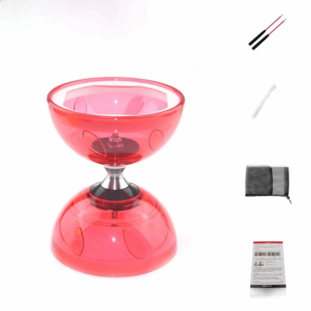 Leather Chinese Yoyo Diabolo Set Bowl Shape Diabolo Toy Chinese Diabolo  Entertainment Supplies