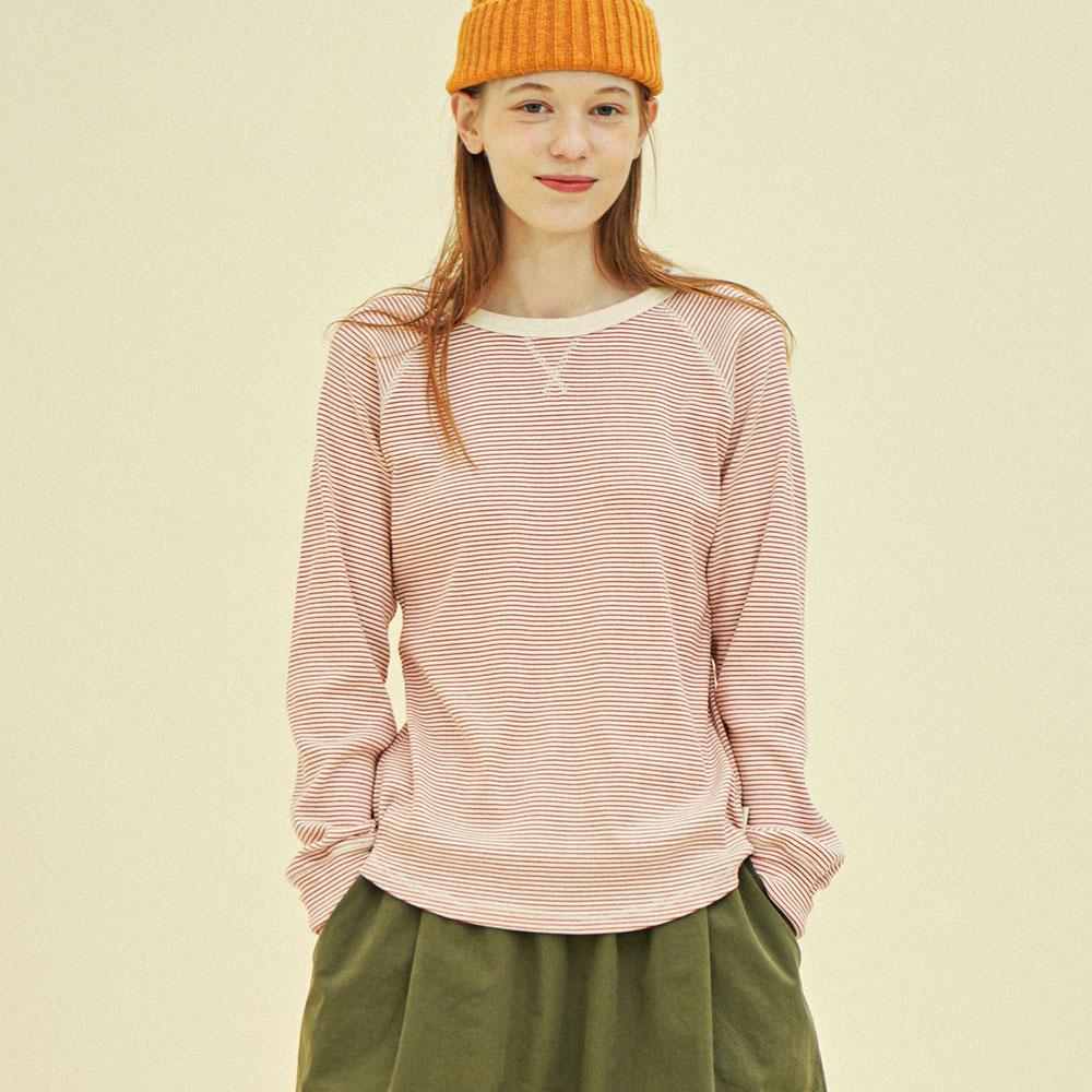 CHIQUITA Raglan Sweatshirt (St Rip) Red 243602Trd