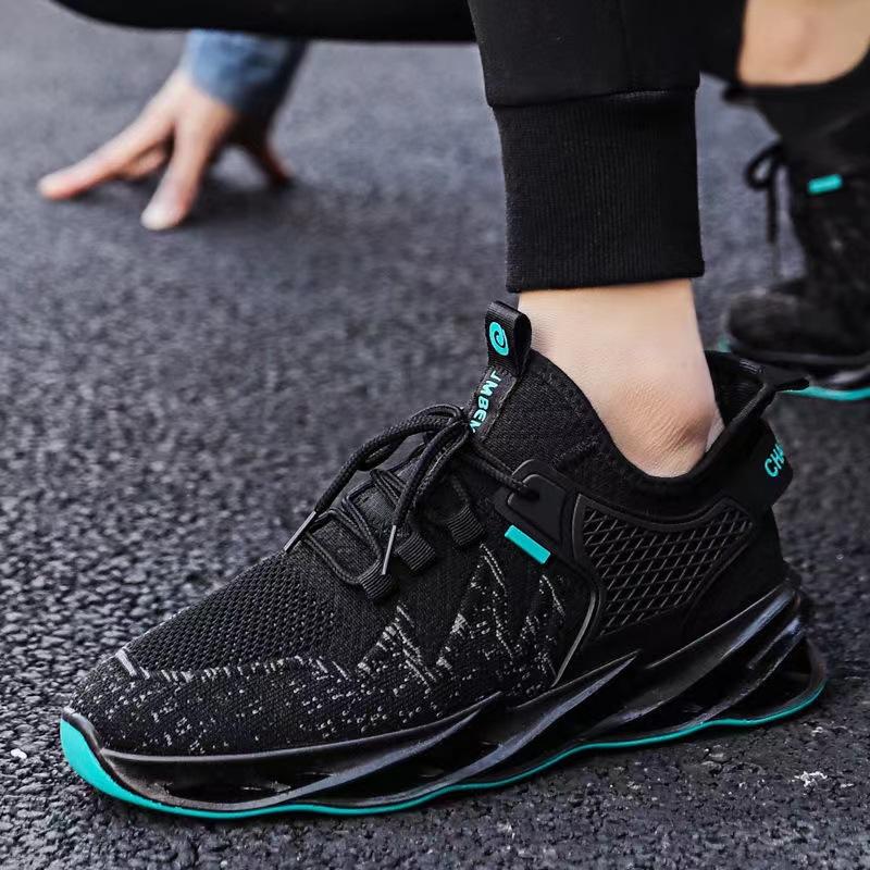 

Чоловіче взуття літнє дихаюче сітчасте взуття чоловіче сітчасте порожнисте плетіння мухами тонке повсякденне сітчасте спортивне для бігу модне взуття 44