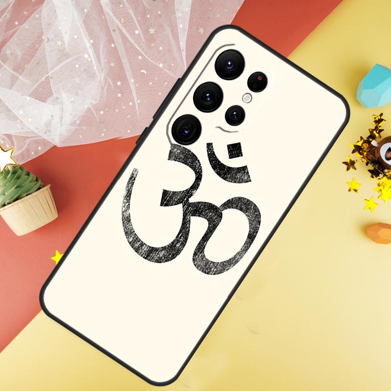 OM Yoga GOA Zen Symbol Phone Case For Samsung Galaxy S26 S25 Ultra S23 FE S21 S20 S22 S24 Ultra S10 Plus Cover Coque