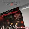 2D Flat Printing  JIT 2pcs   Curtains (Without Rod) FestiveSnowflakes Modern Minimalist Curtains Durable Polyester Curtains