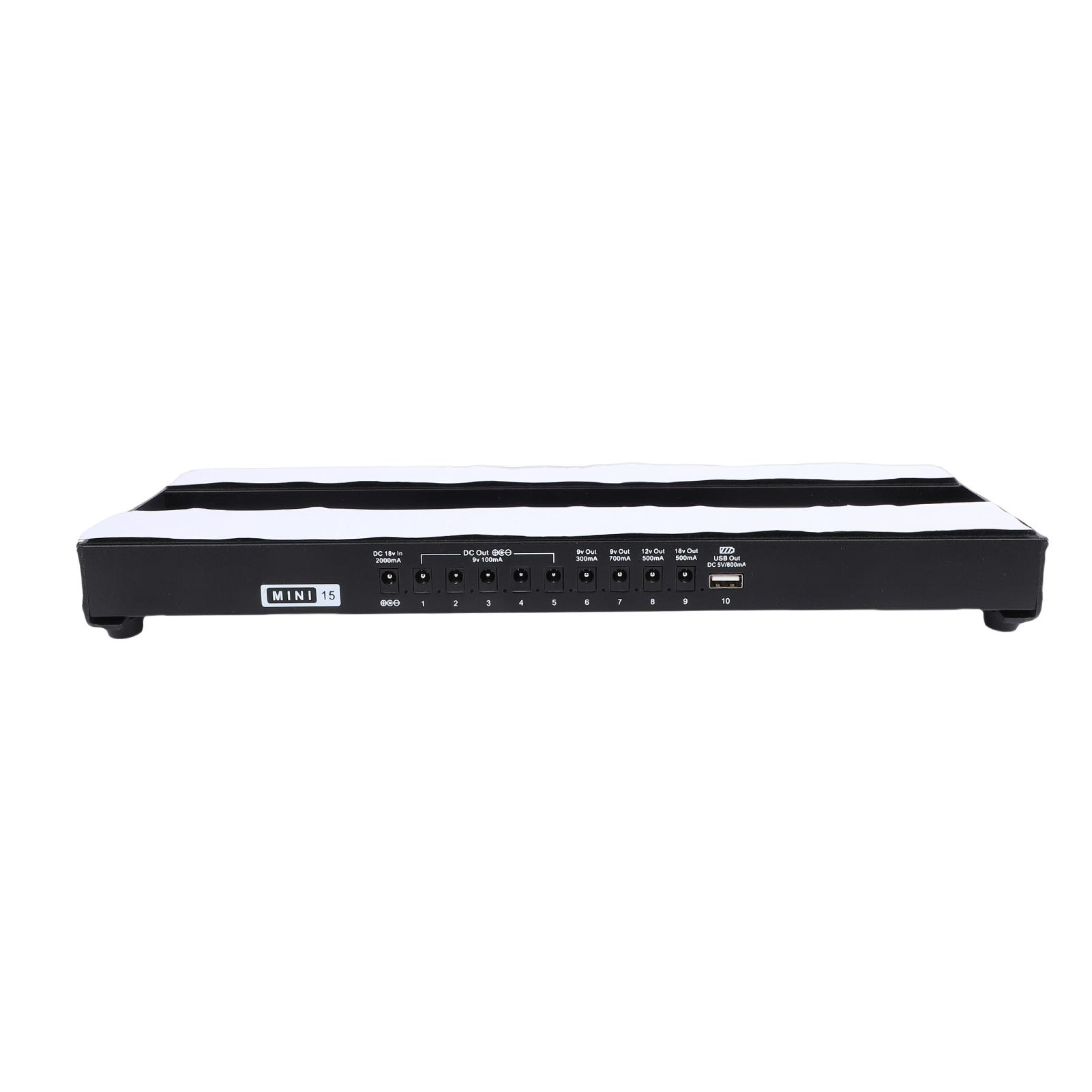 

Electric Guitar Pedal Board 8 DC 1 USB Outputs with Adhesive Hookside Tape Power Supply Integrated Pedalboard Noise