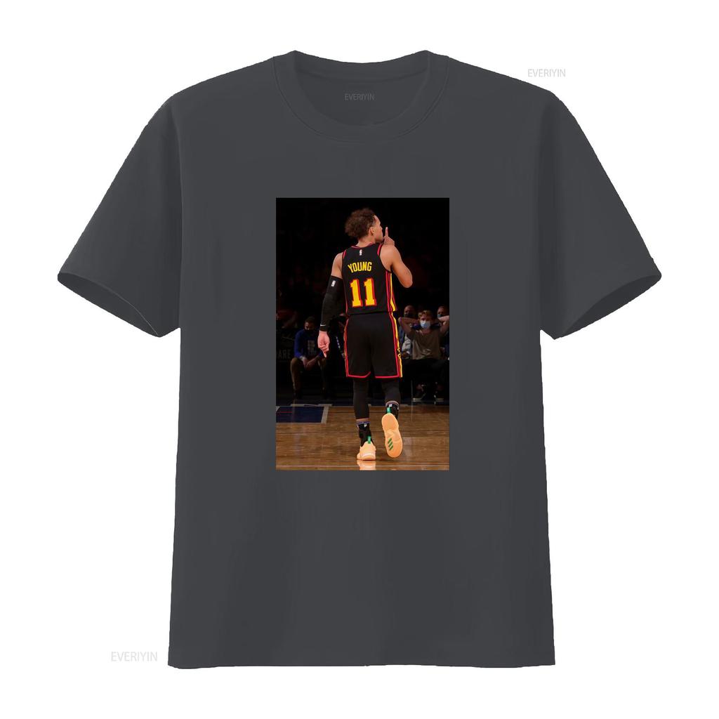 Trae Young Ššš Vintage Tričko Basketbalový Fanoušek Retro Sportovní Design vintage Vypraný Měkký Pružný Pohodlný móda