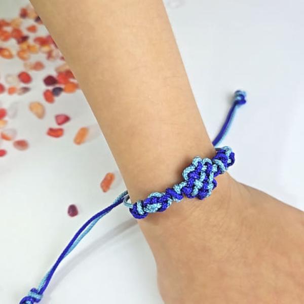 K-POP Demon Hunters Korean Blue Tiger Derpy Keyring Set, Knot Bracelet (3 Options)
