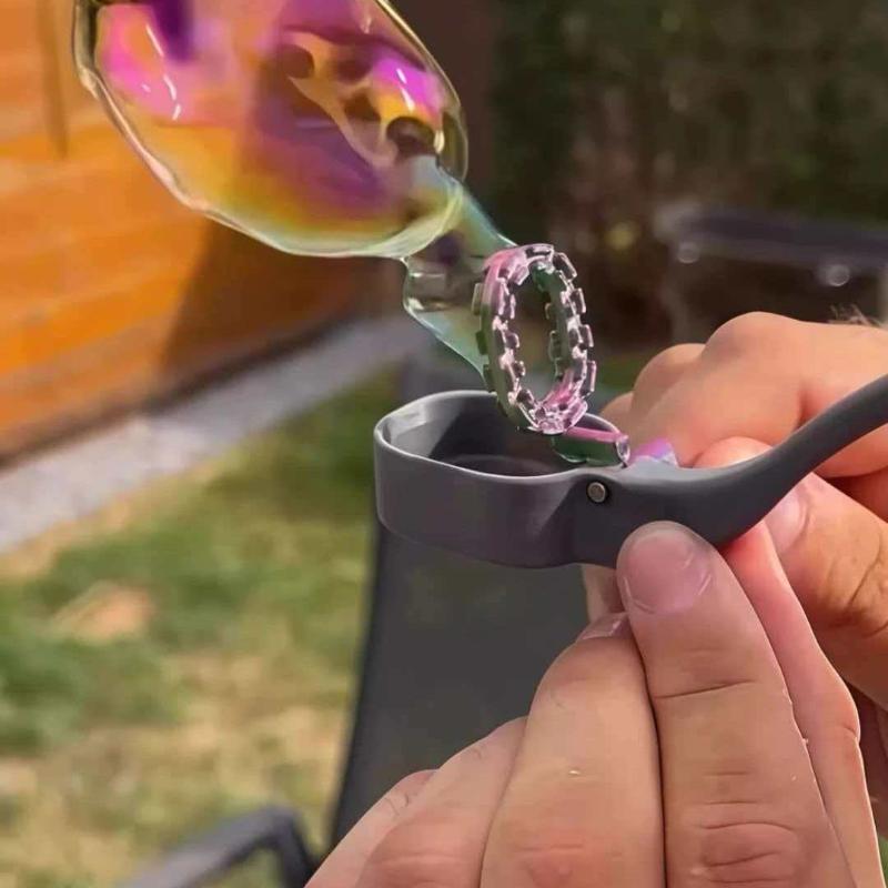 Creative Retro Pipe Bubble Maker Portable Outdoor Toy for All Ages Stress Relief Fun Design