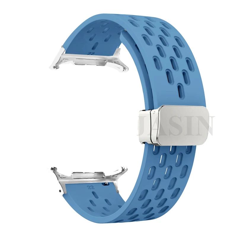 No Gaps Magnetic Buckle Silicone Strap For Samsung Galaxy Watch 8 40mm 44mm/8 Classic 46mm Bracelet Band Galaxy Ultra 2026 47mm
