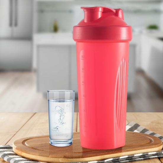 Shaker Proteico 500 Ml Con Sfera In Acciaio: Perfetto Per Frullati Senza Grumi, A Prova Di Perdite, Rosa