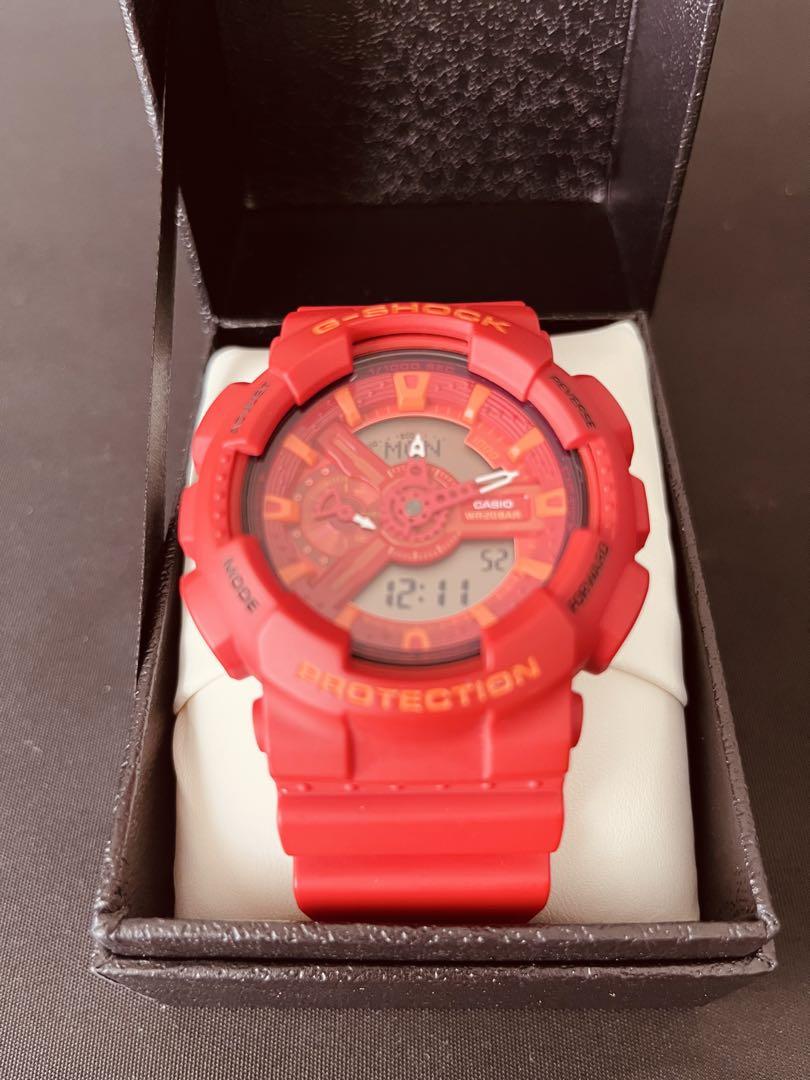 

[Б/У] G-SHOCK CASIO GA-110AC Красные часы