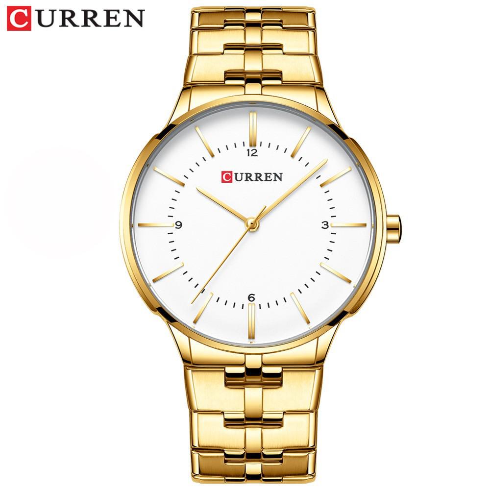 CURREN 8321 Men's Quartz Watch - Steel Band, Waterproof, Casual Business Style