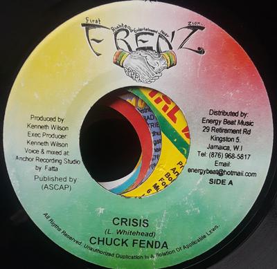 7inch Record CHUCK FENDER / MR. STAR - Crisis / Better Must Come NONE Frenz 2005 Jamaica Reggae, Ska & Dub Used
