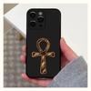 Egypt Pharaoh Mural Phone Case For Apple iPhone 15,14,13,12,11,Pro,X,XS,Max,XR,Plus,Mini Soft Black Cover