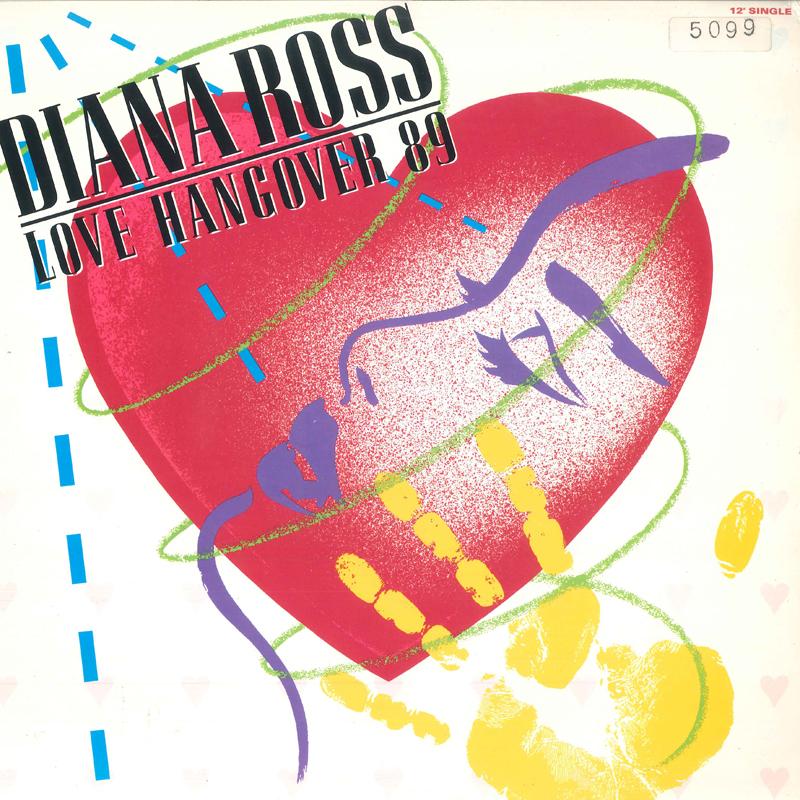 

12-дюймовая пластинка DIANA ROSS Love Hangover 89 MOT4632 MOTOWN 1989 US SoulFunk Б/у