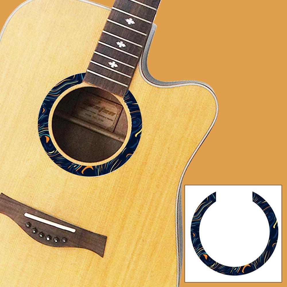 PVC Sound Hole Decal Musical Instruments Supplies Guitar Accessories Folk Guitar Sticker  Guitar